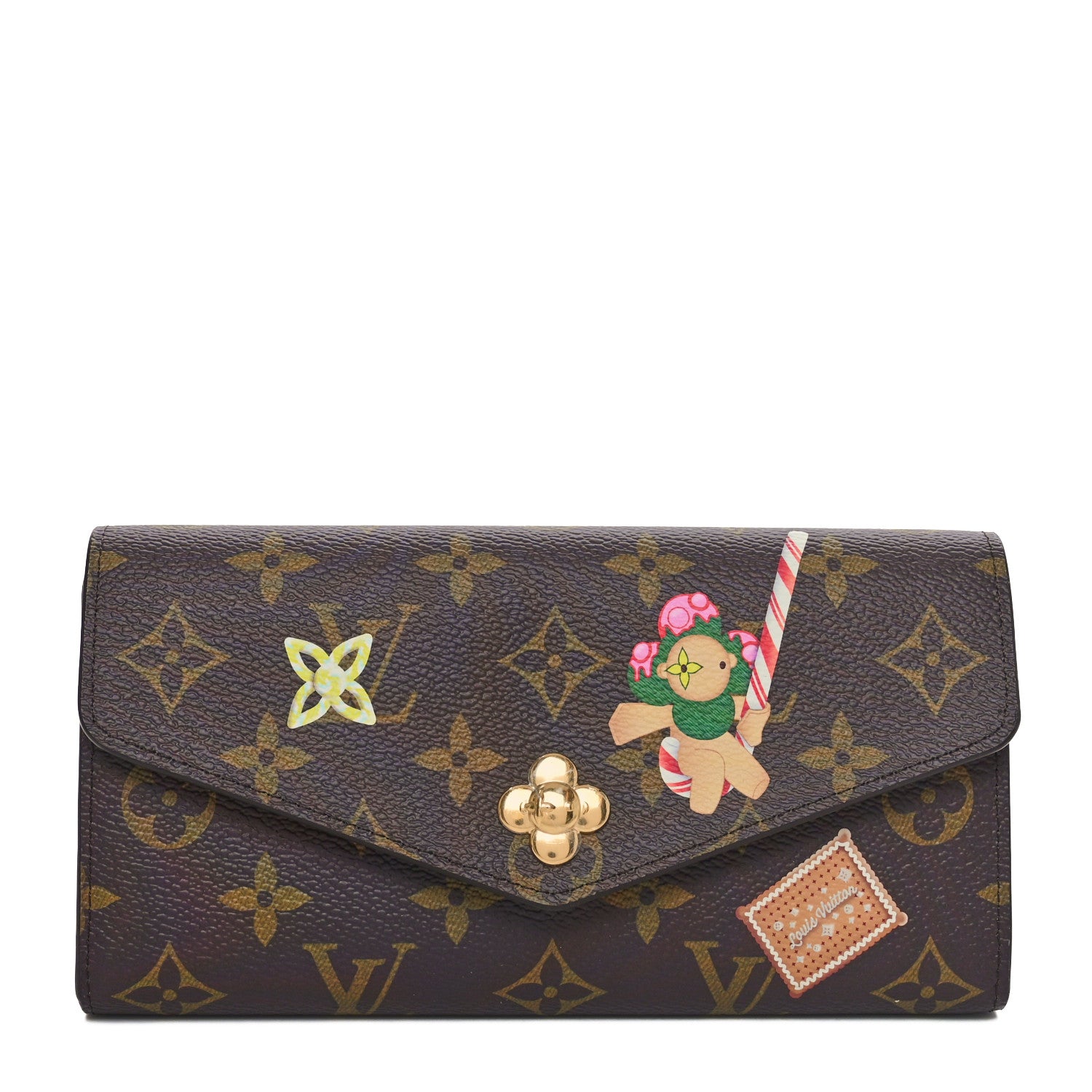 Louis Vuitton Monogram Candy Factory Sarah Wallet Candy Red 1 of 9
