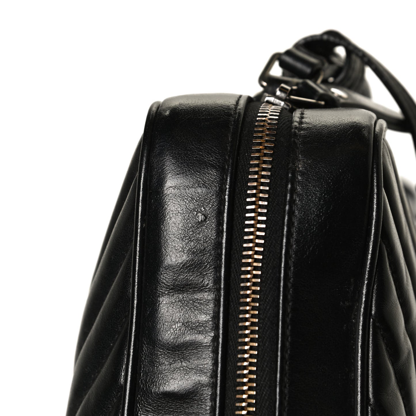 Calfskin Matelasse Monogram Lou Camera Bag Black