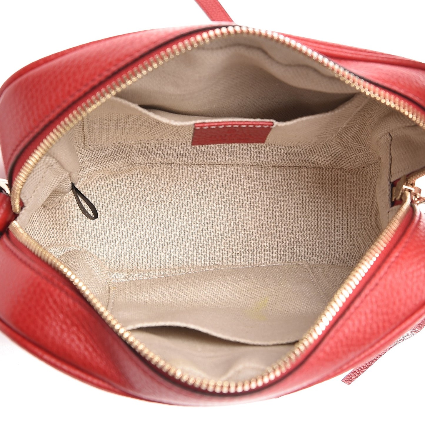 Pebbled Calfskin Small Soho Disco Bag Tabasco Red