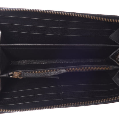 Balenciaga Agneau Classic Hardware Continental Zip Around Wallet Black 5 of 10