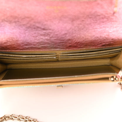 Chanel Metallic Goatskin Quilted 2.55 Reissue Wallet on Chain WOC Multicolor 5 of 12
