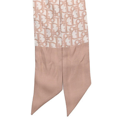 Christian Dior Silk Oblique Mitzah Scarf Rose 2 of 6