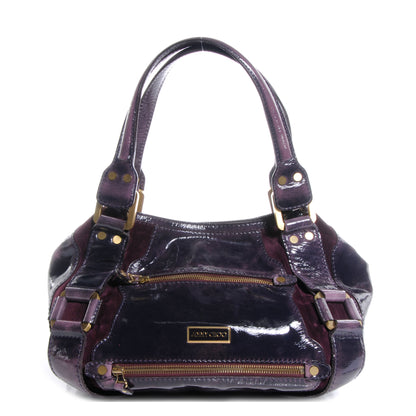 Jimmy Choo Liquid Patent Leather and Suede Mahala Purple 1 of 6