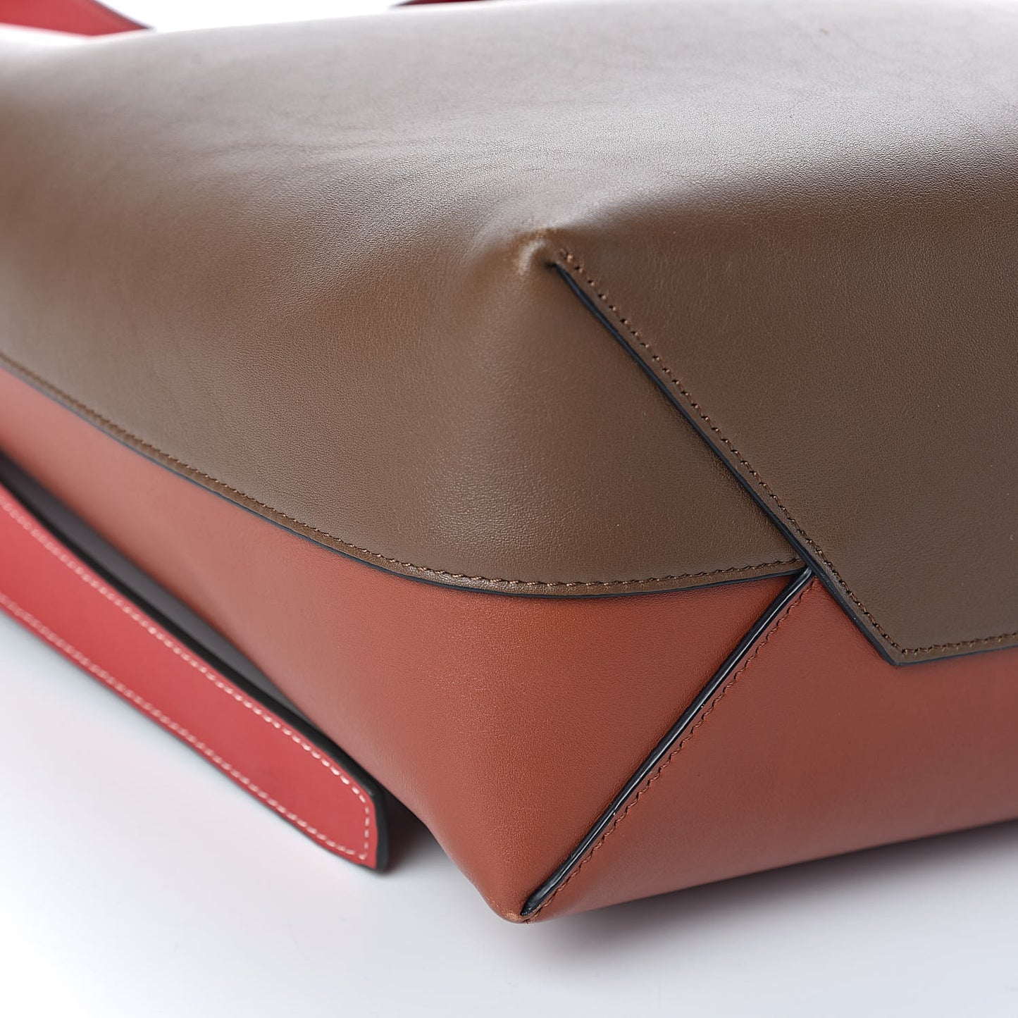 Shiny Smooth Calfskin Small Twisted Cabas Camel Tan
