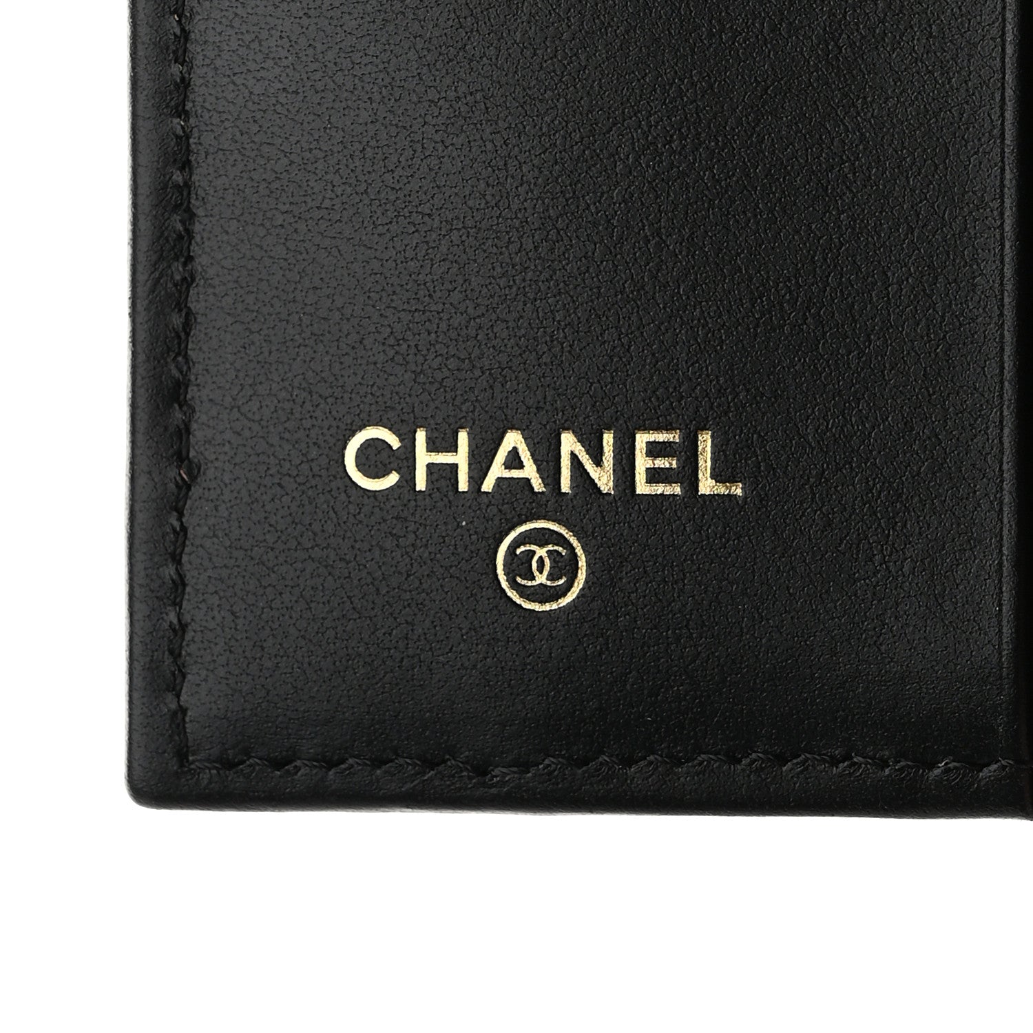 Chanel Caviar Quilted Multi Chain CC Compact Bifold Wallet Black 6 of 9