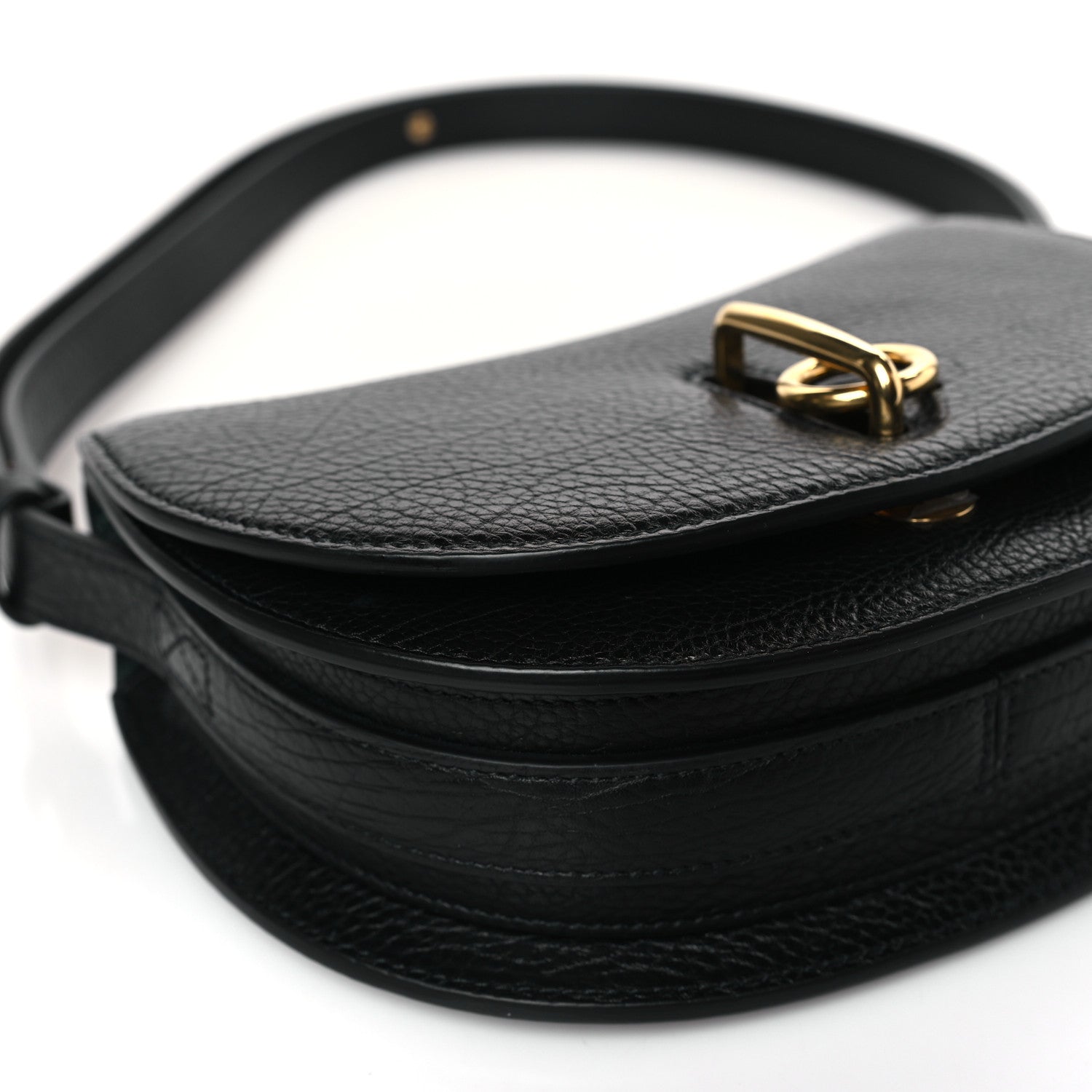 Burberry Calfskin Mini Rocking Horse Crossbody Black 7 of 8