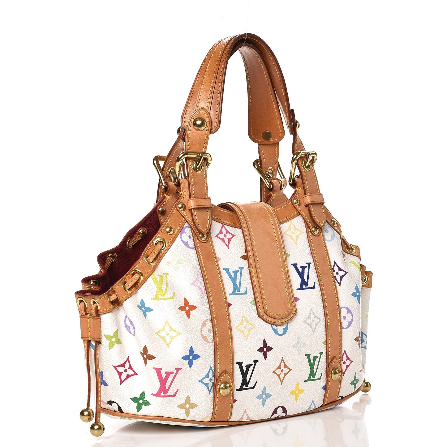 Monogram Multicolor Theda GM White