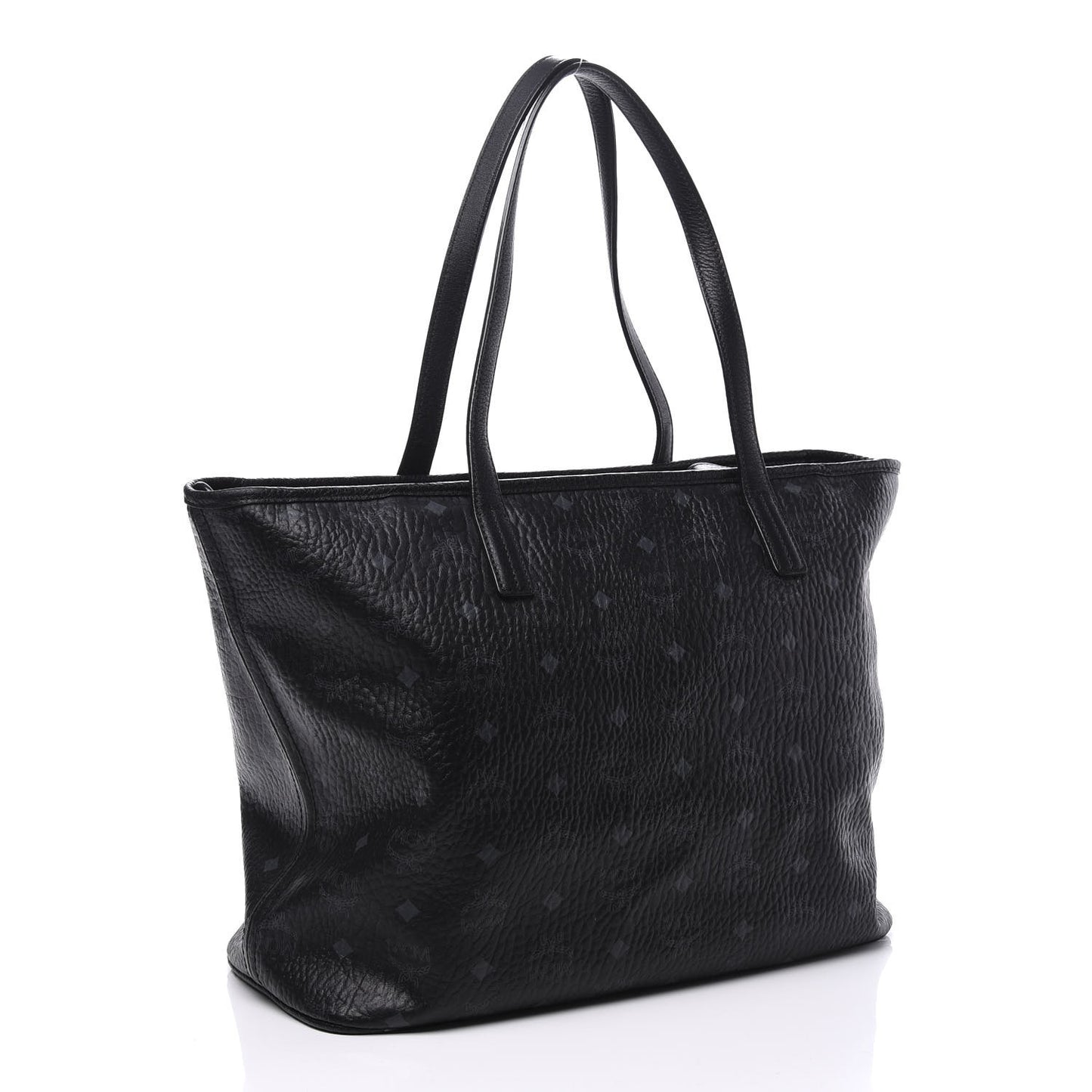 Visetos Medium Anya Zip Top Shopper Tote Black