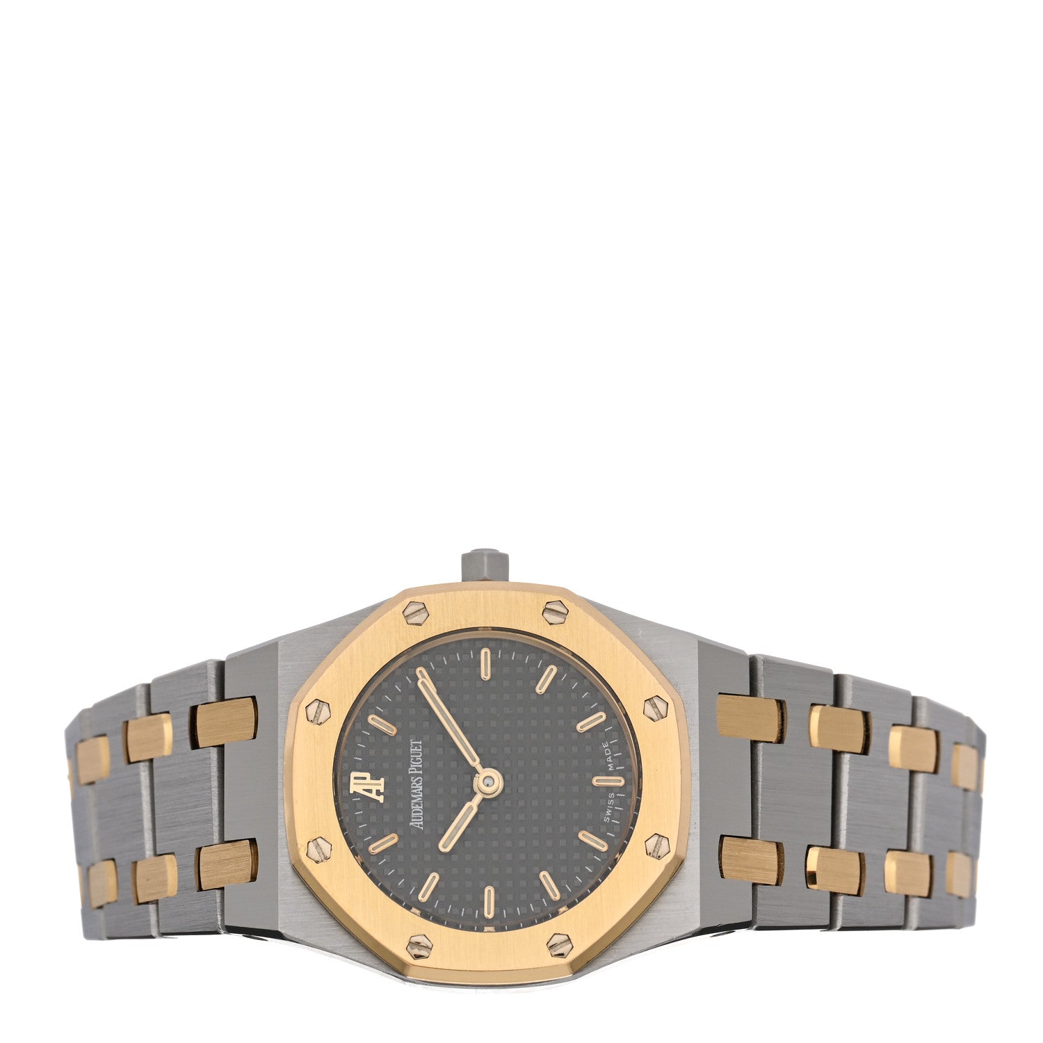 Audemars Piguet Stainless Steel 18K Yellow Gold 24mm Royal Oak Quartz Watch Grey 66339SA.O.0722SA.01 2 of 5