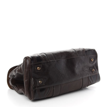 Mulberry Grained Calfskin Tooled Darwin Bayswater Chocolate 4 of 11