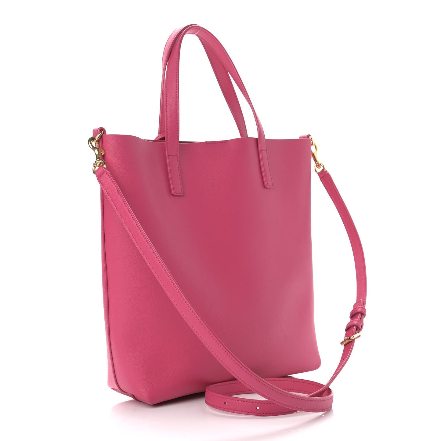 Calfskin Toy Shopping Tote Fuchsia