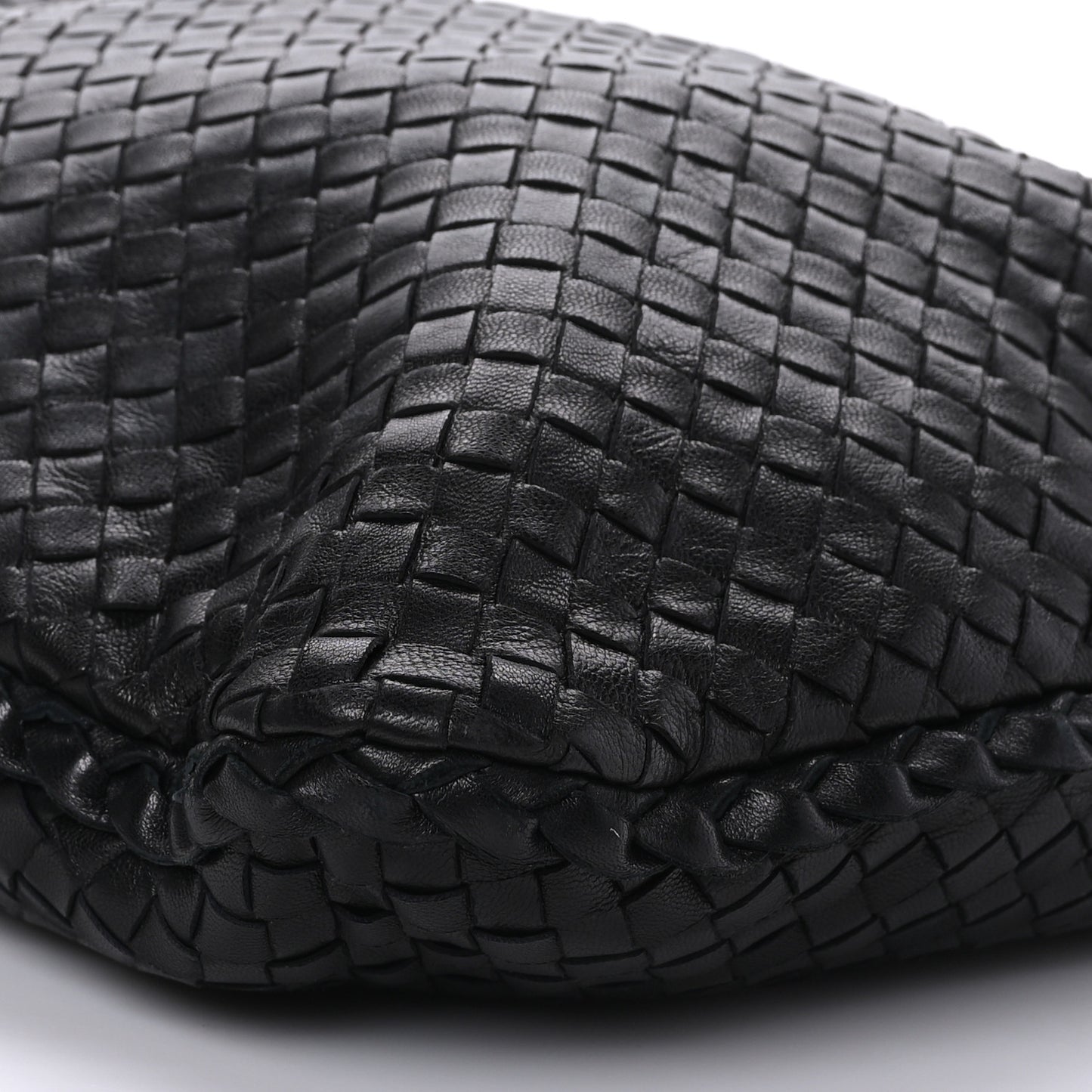 Nappa Intrecciato Large Veneta Hobo Black