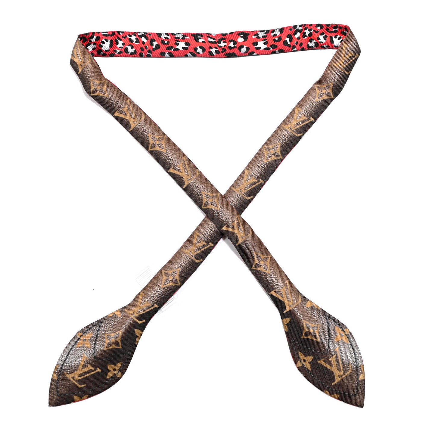Silk Monogram Vuittamins Bandeau 3D Marron