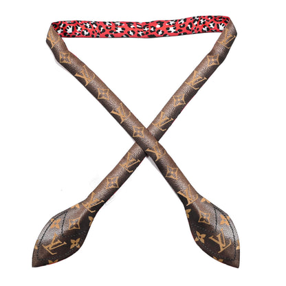 Louis Vuitton Silk Monogram Vuittamins Bandeau 3D Marron 1 of 3