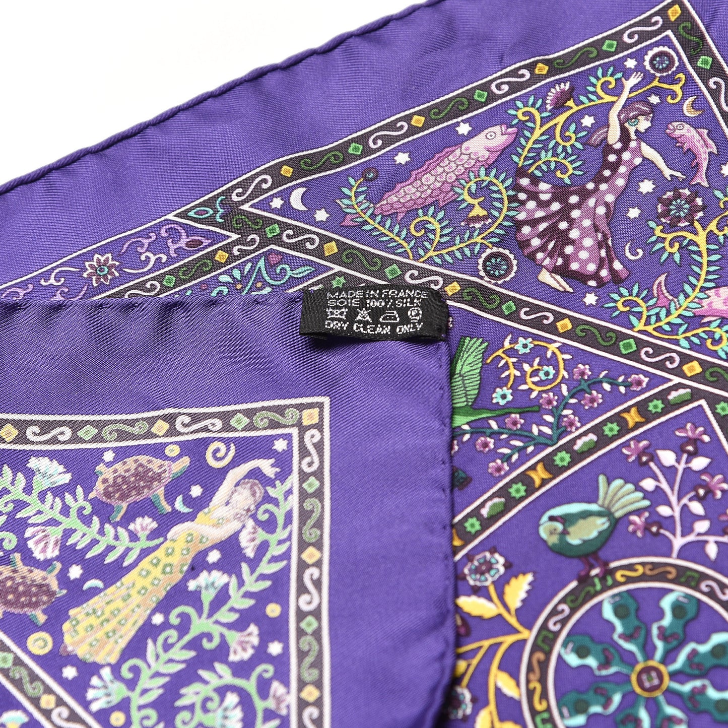 Silk Peuple Du Vent Pocket Square