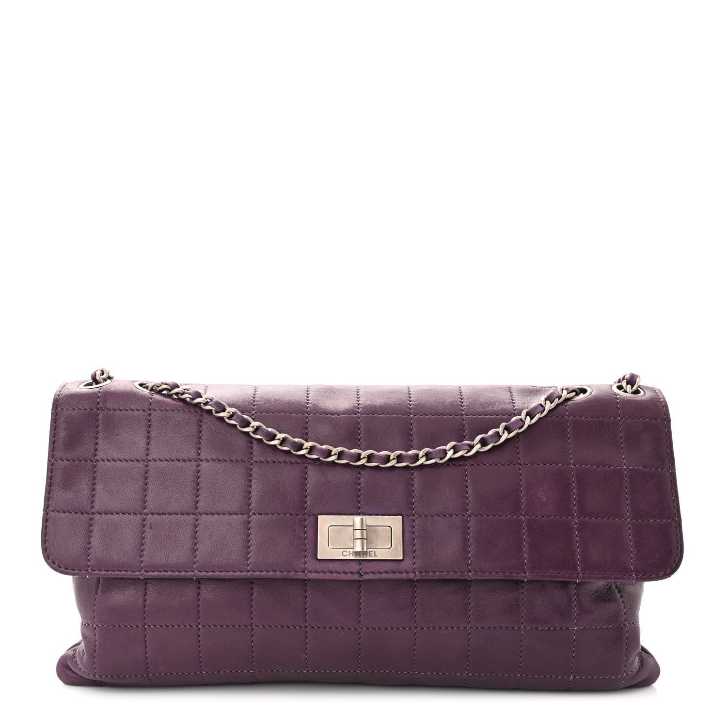 Chanel Lambskin Chocolate Bar Mademoiselle Flap Purple 1 of 11