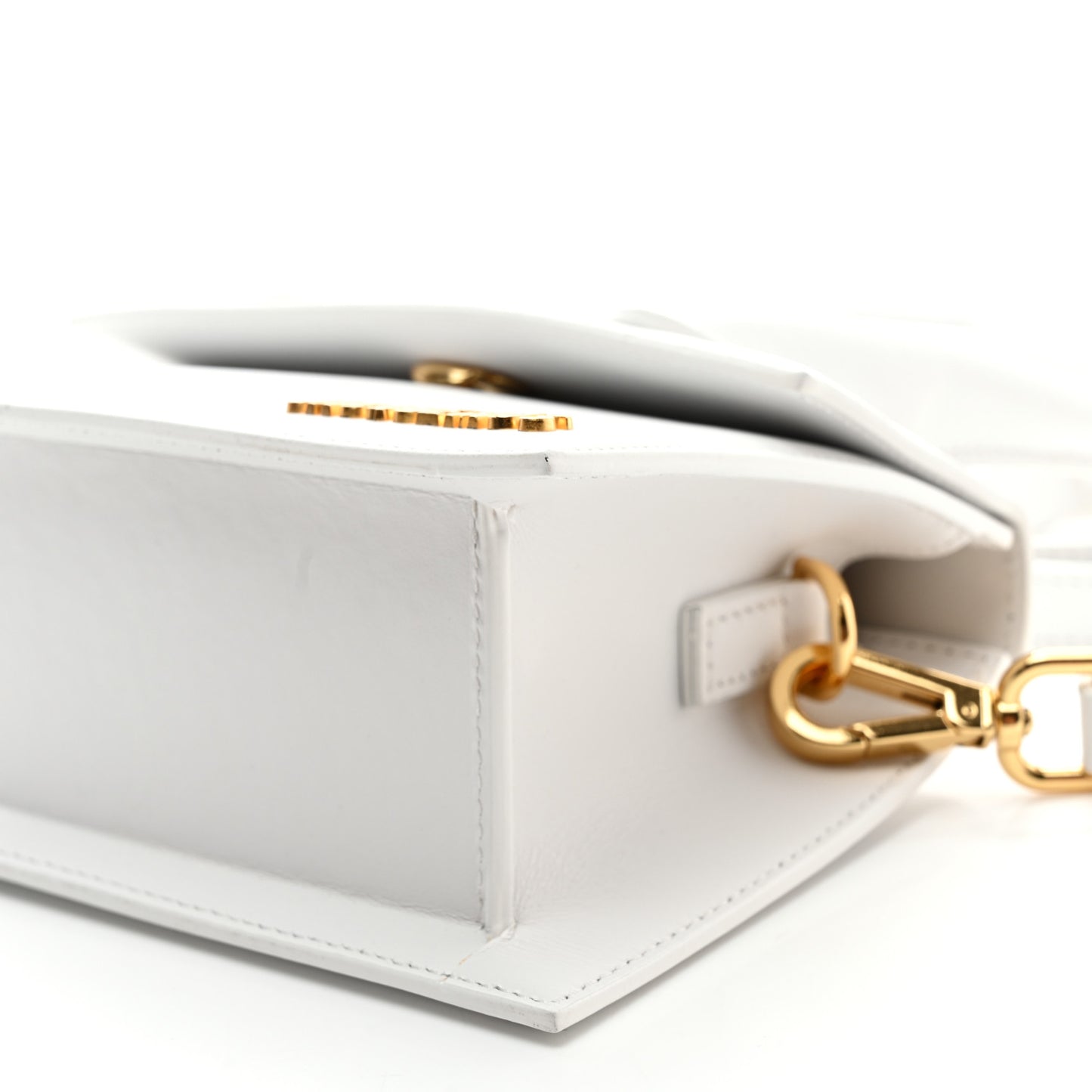 Smooth Calfskin Le Chiquito Noeud White