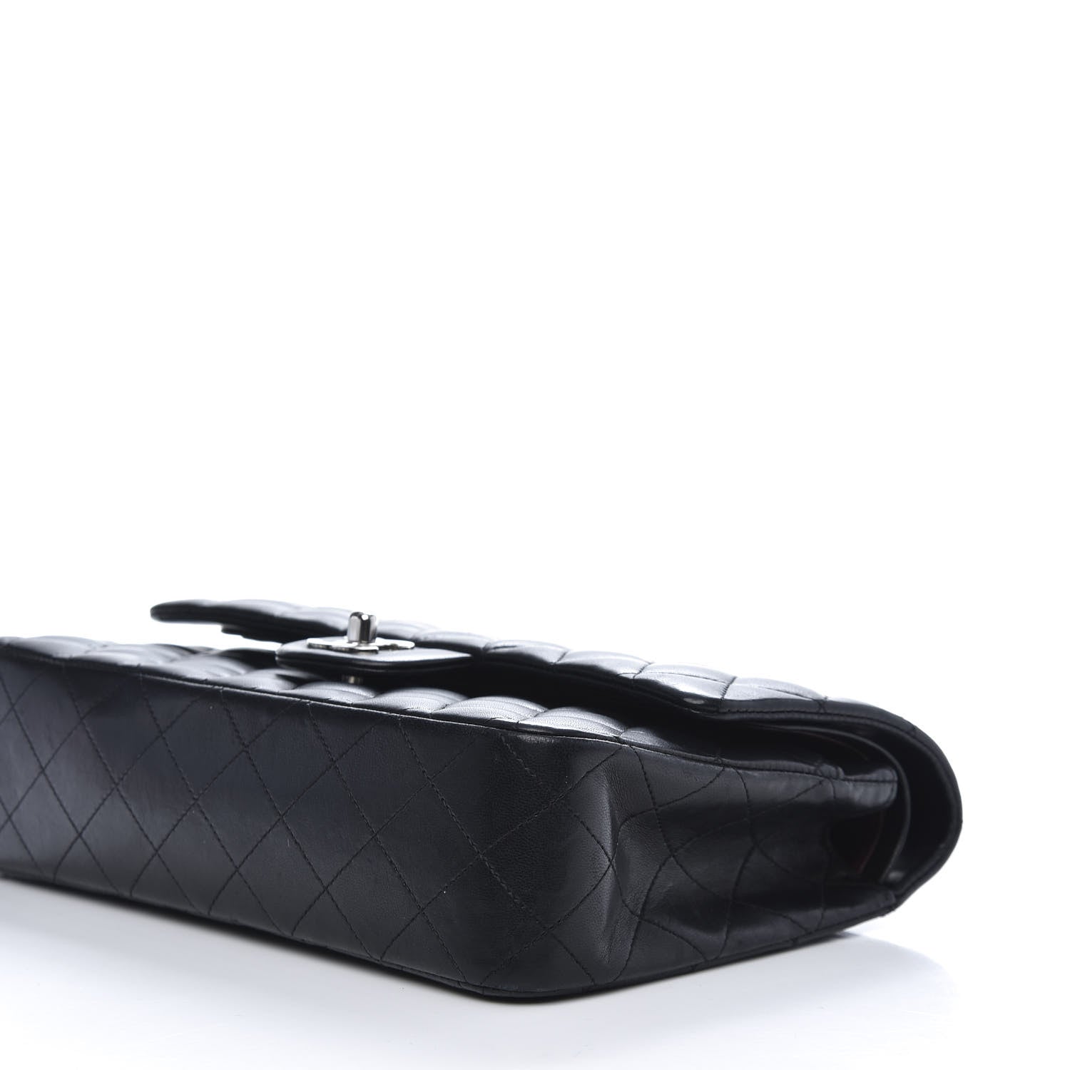 Chanel Lambskin Quilted Medium Double Flap Black 7 of 21