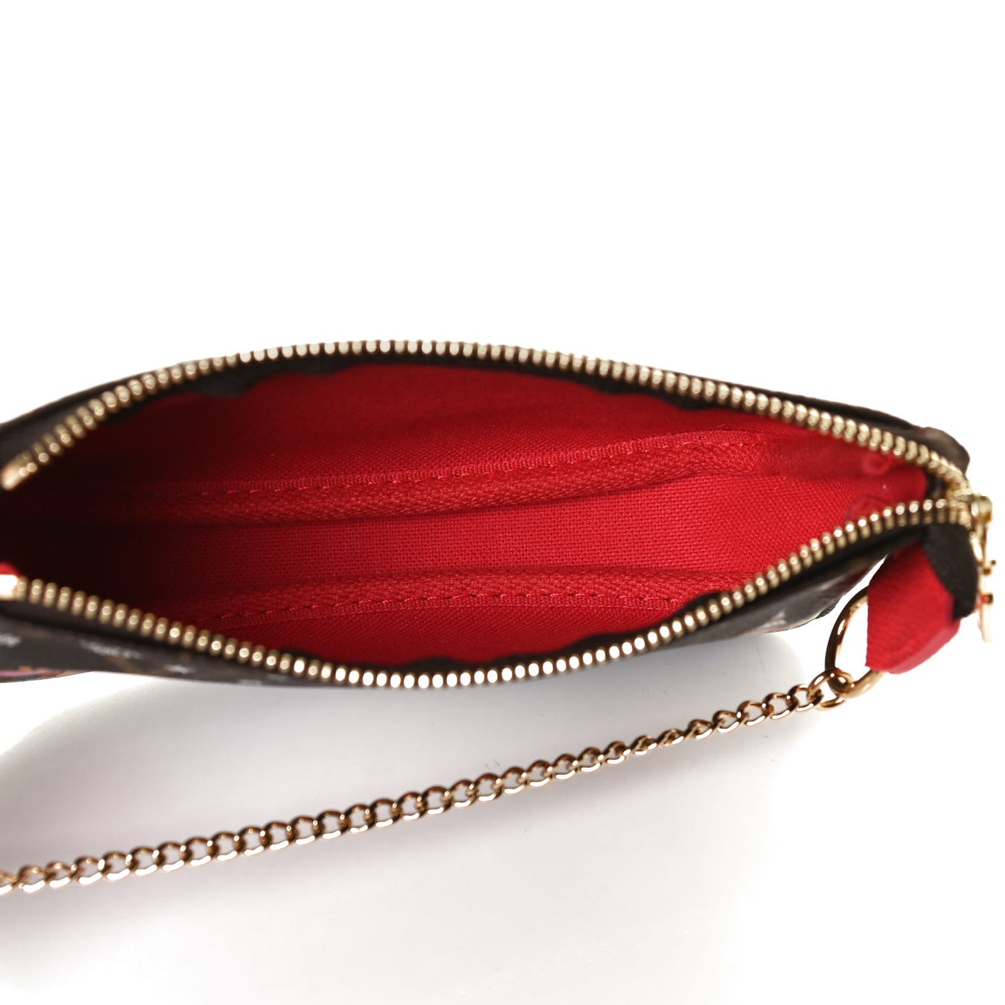 Monogram 2021 Christmas Animation London Mini Pochette Accessories Red