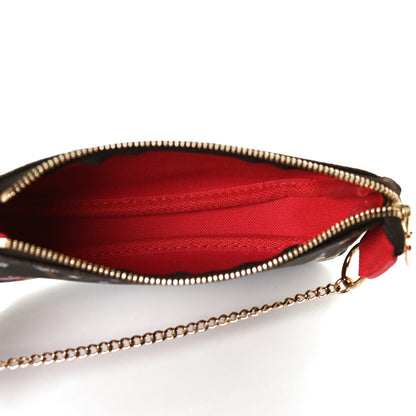 Louis Vuitton Monogram 2021 Christmas Animation London Mini Pochette Accessories Red 4 of 10