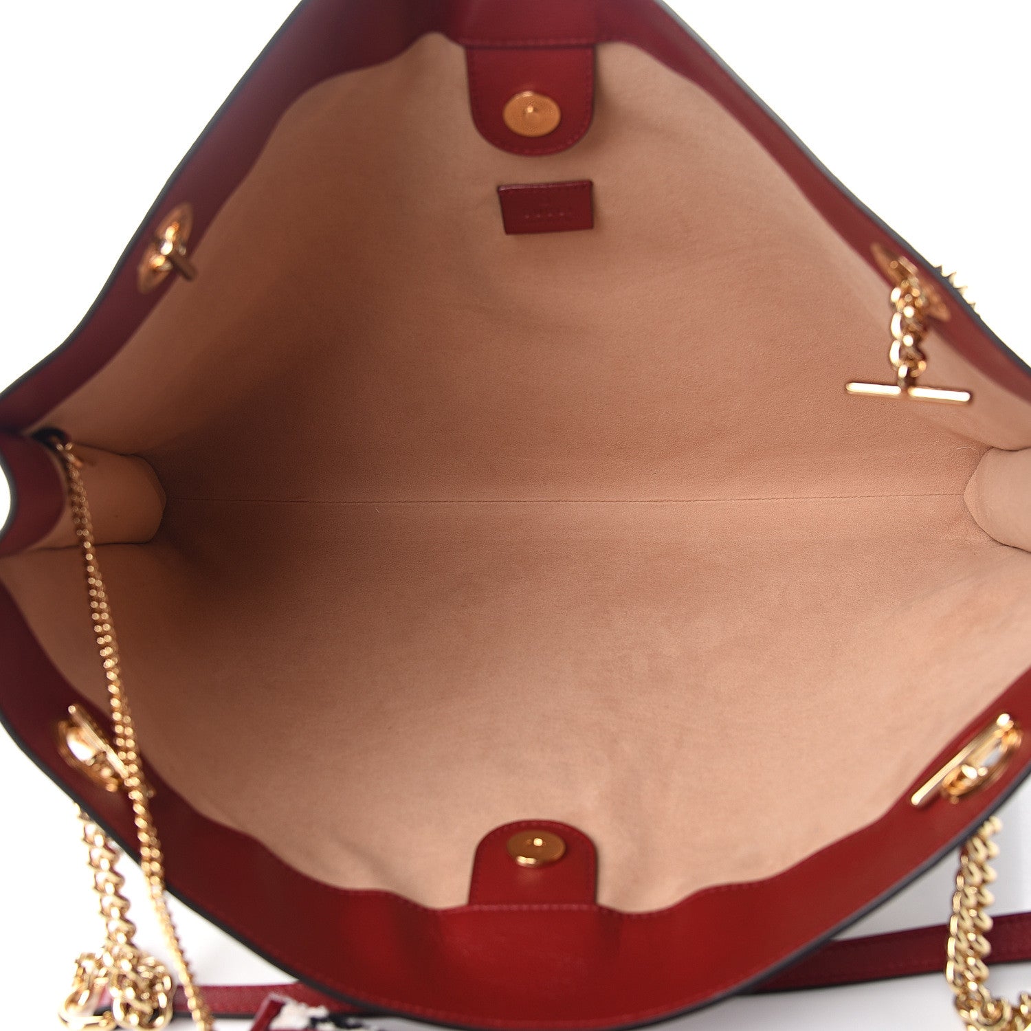 Gucci Tweed GG Monogram Large Rajah Chain Tote White Black Romantic Cherry 5 of 10