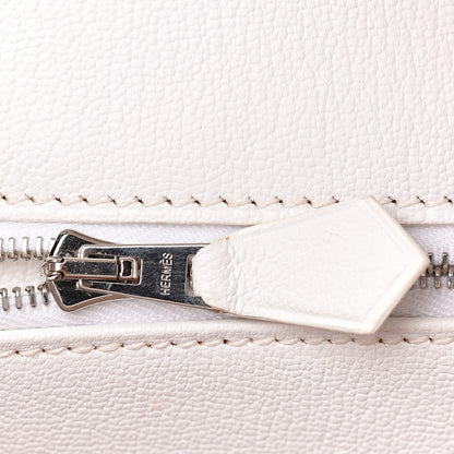 Hermes Togo Casaque Birkin 40 Sanguine White 9 of 31