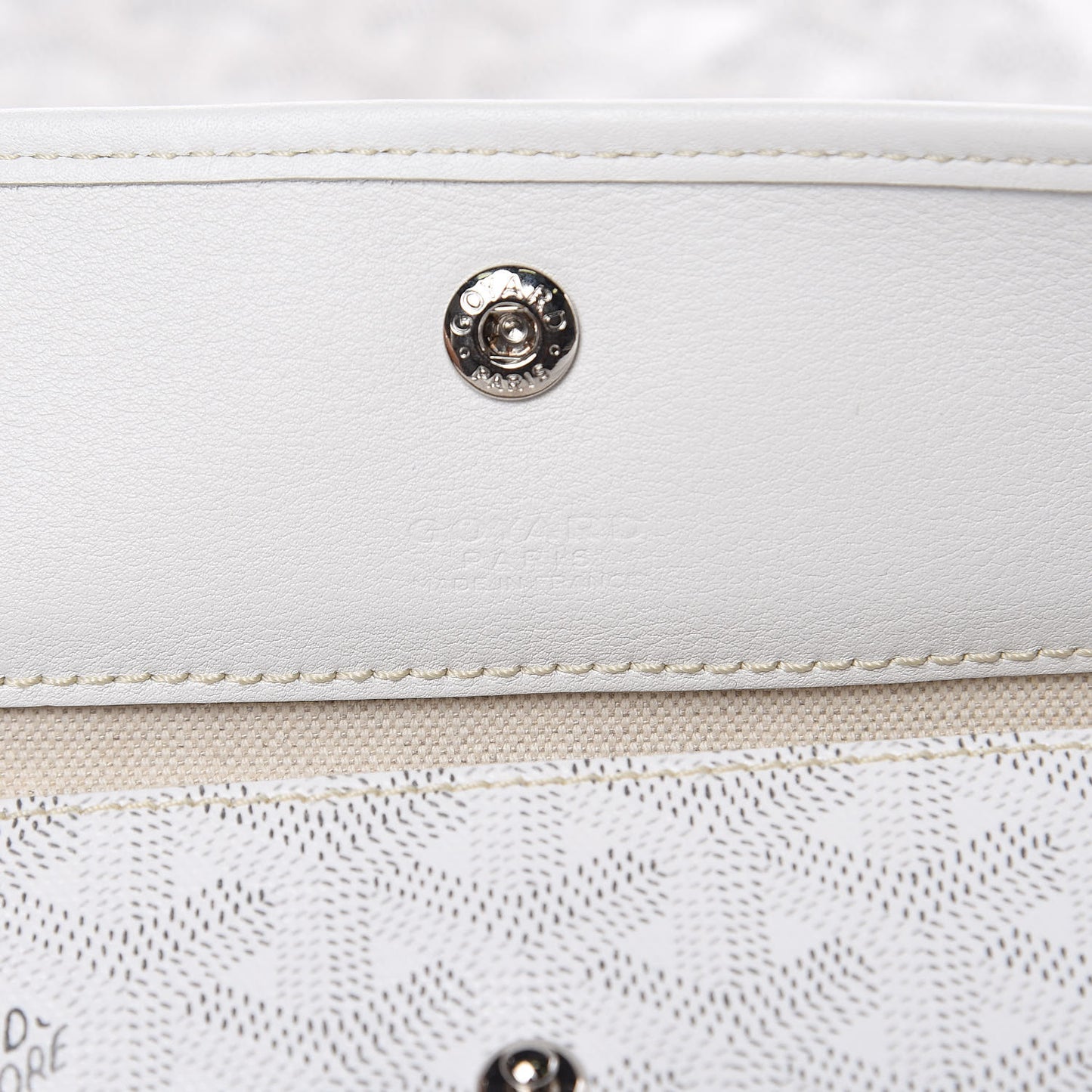 Goyardine Saint Louis PM White