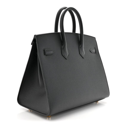Hermes Epsom Birkin Sellier 25 Black 3 of 11