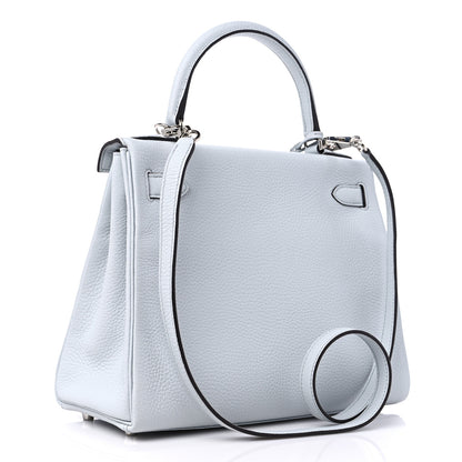 Hermes Togo Kelly Retourne 28 Bleu Pale 3 of 10