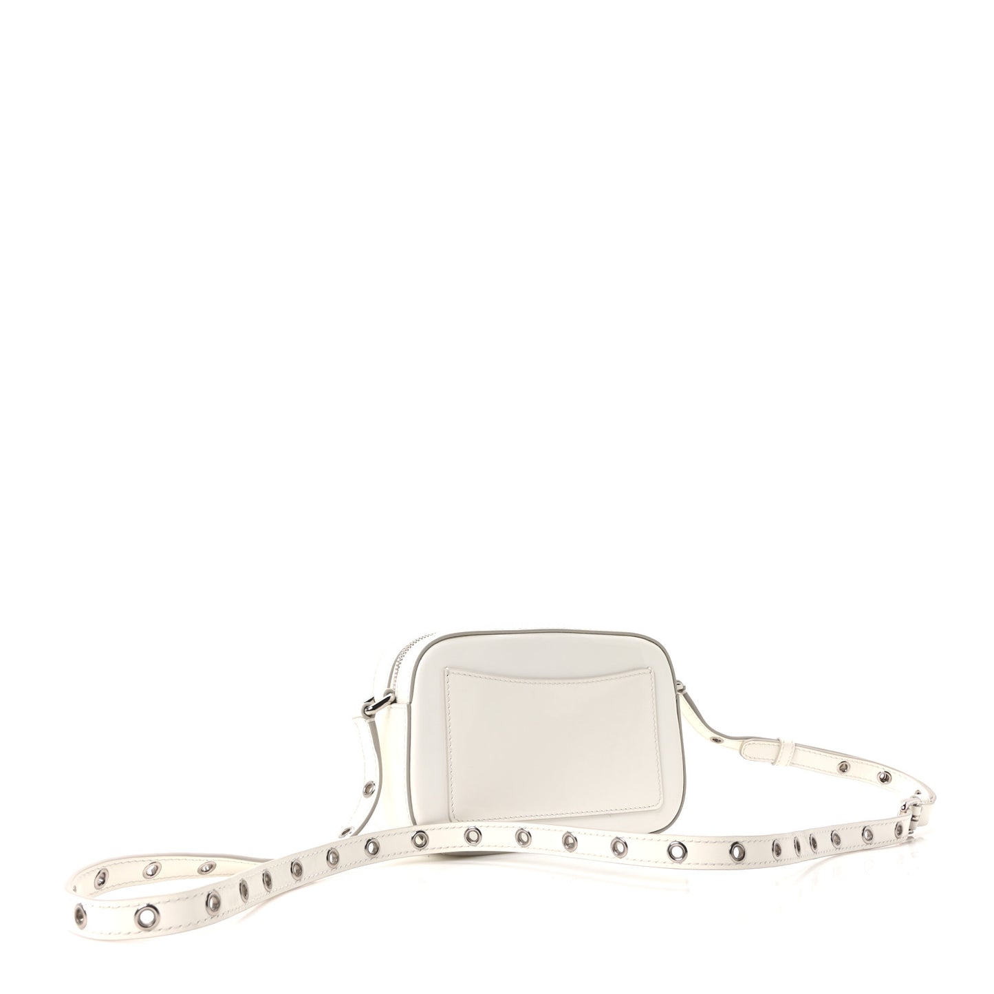 Patent Calfskin Hot Stuff DG Logo 3.5 Crossbody Bag White