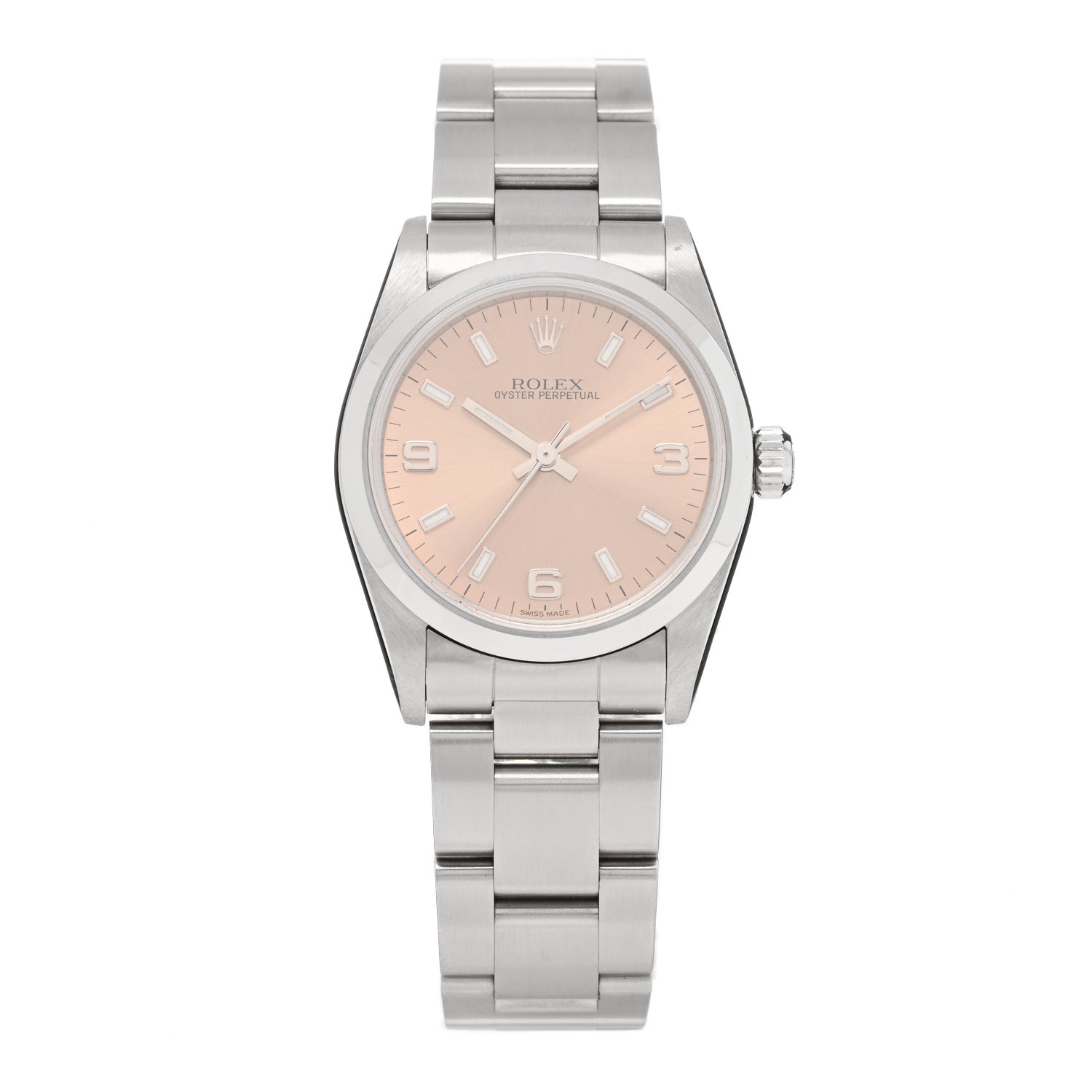 Rolex Stainless Steel 31mm Oyster Perpetual Watch Pink 77080 1 of 4