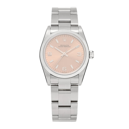 Rolex Stainless Steel 31mm Oyster Perpetual Watch Pink 77080 1 of 4