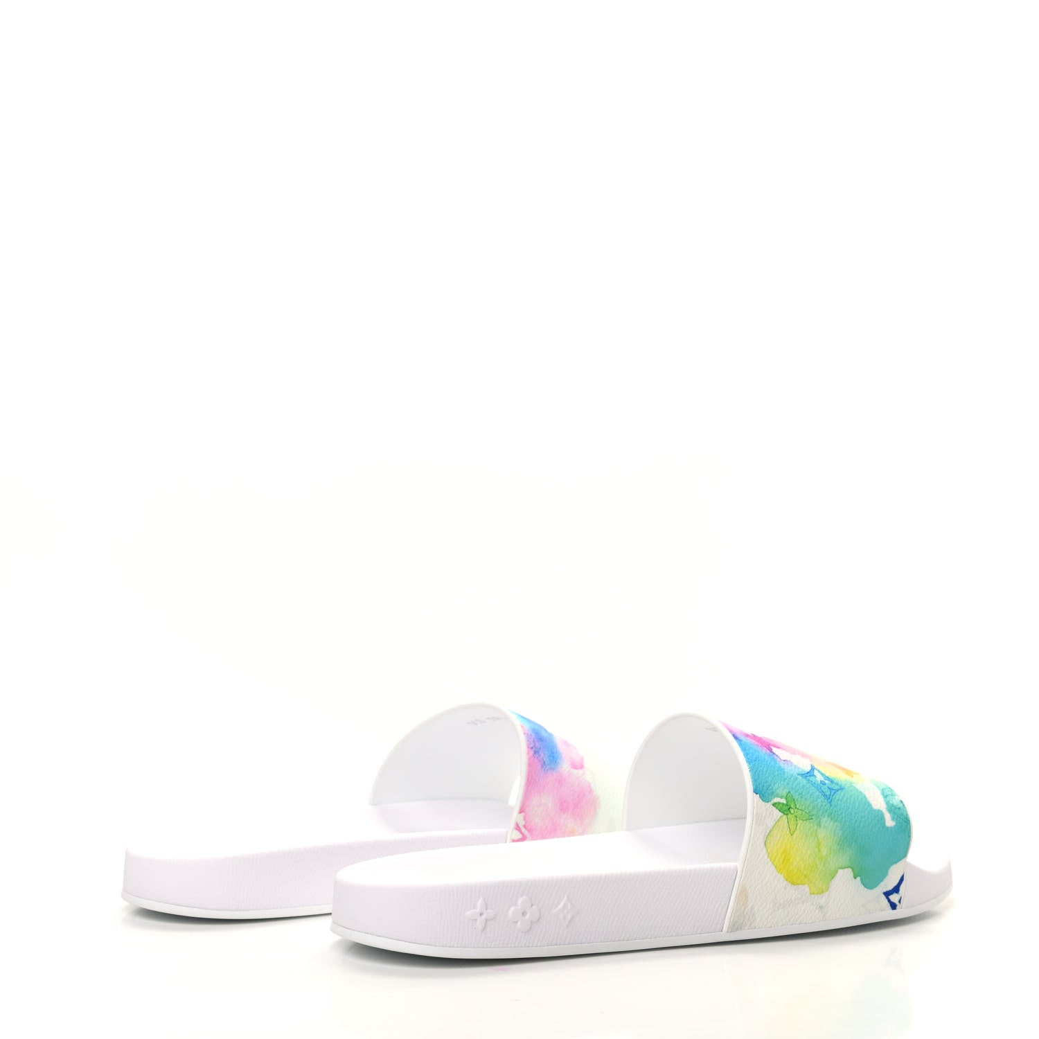 Louis Vuitton Monogram Watercolor Mens Waterfront Mules 9 Multicolor 4 of 8