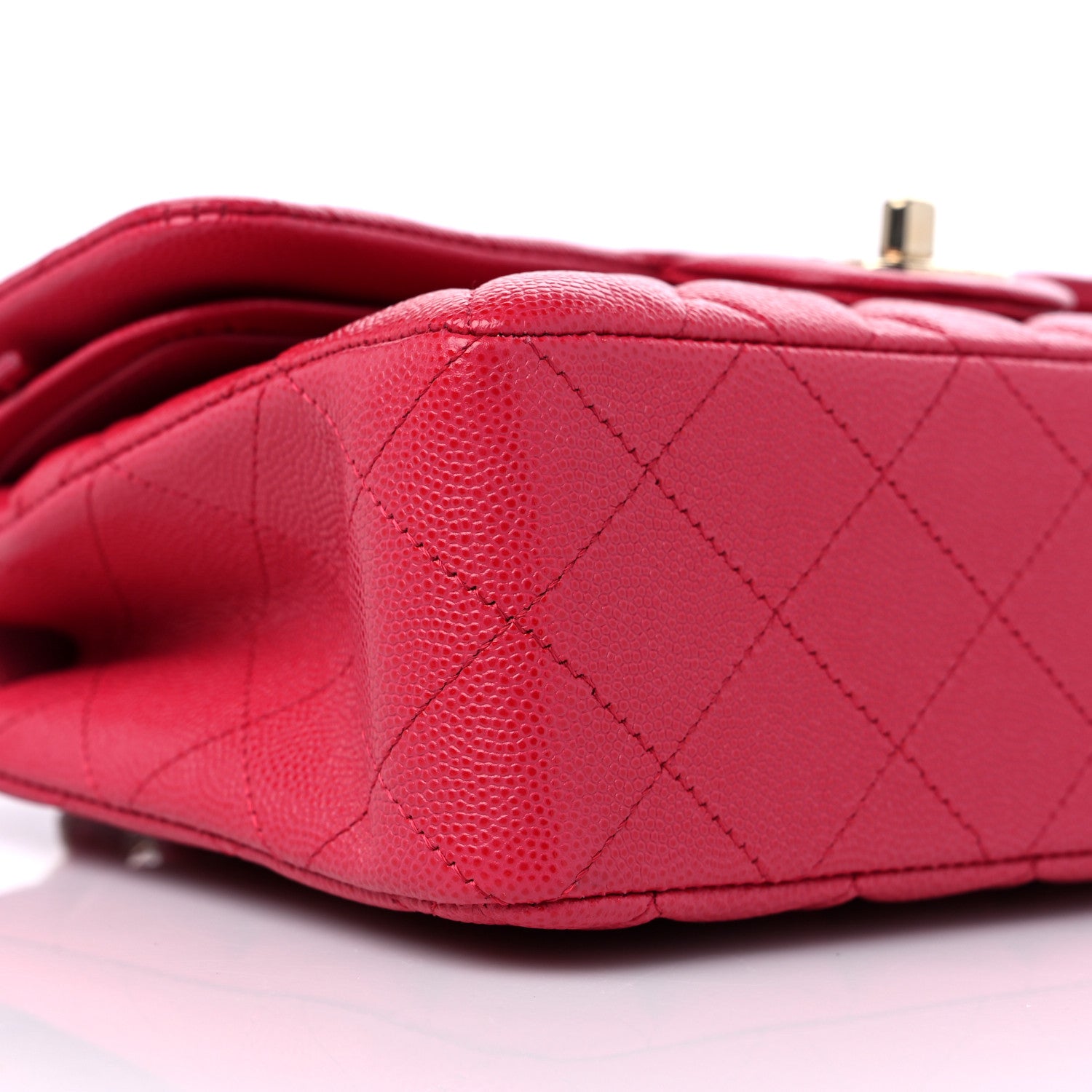 Chanel Caviar Quilted Small Double Flap Dark Pink 7 of 8