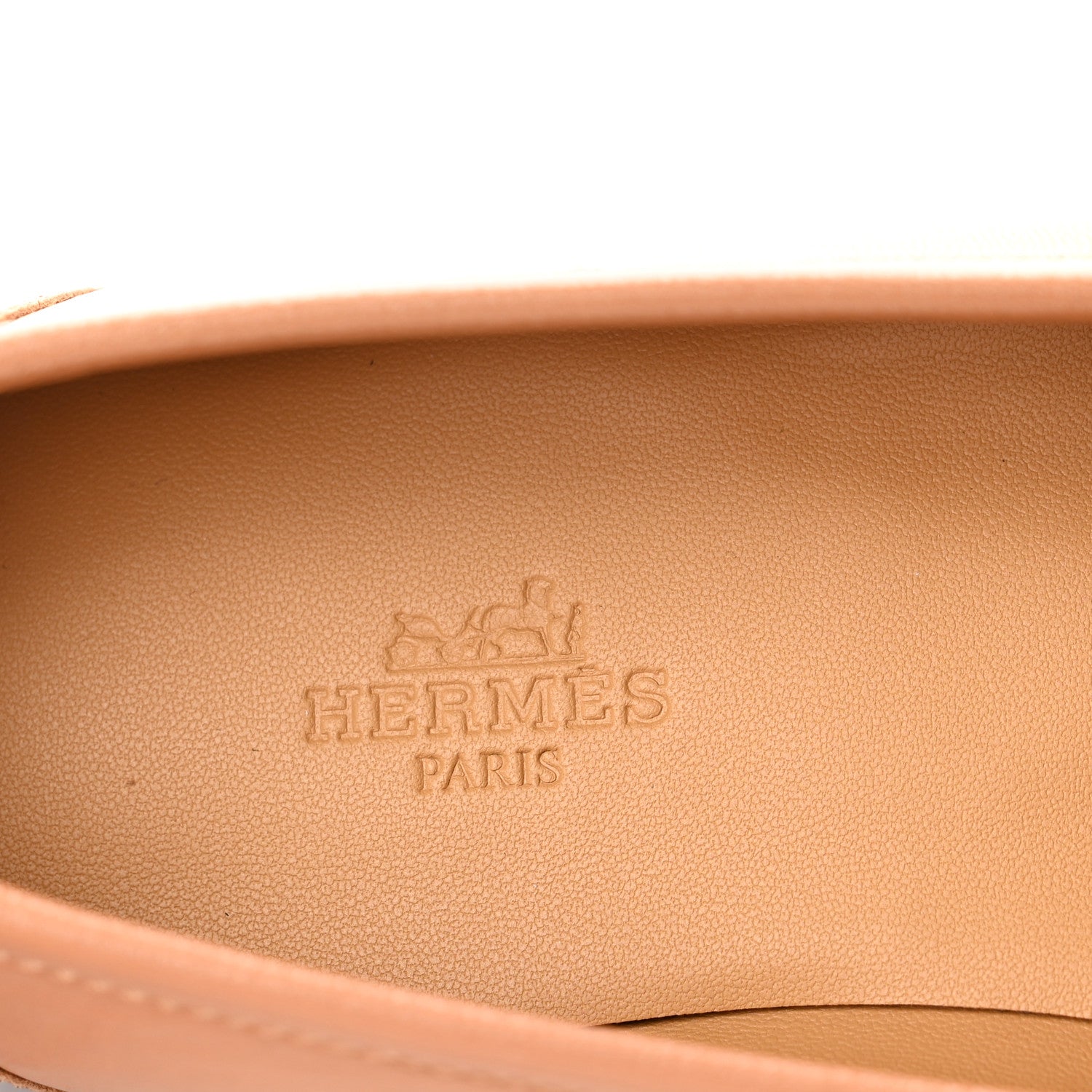 Hermes Calfskin Colette Loafer 37.5 Naturel 7 of 9