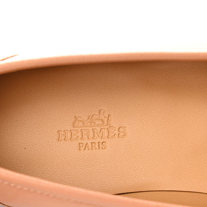Hermes Calfskin Colette Loafer 37.5 Naturel 7 of 9