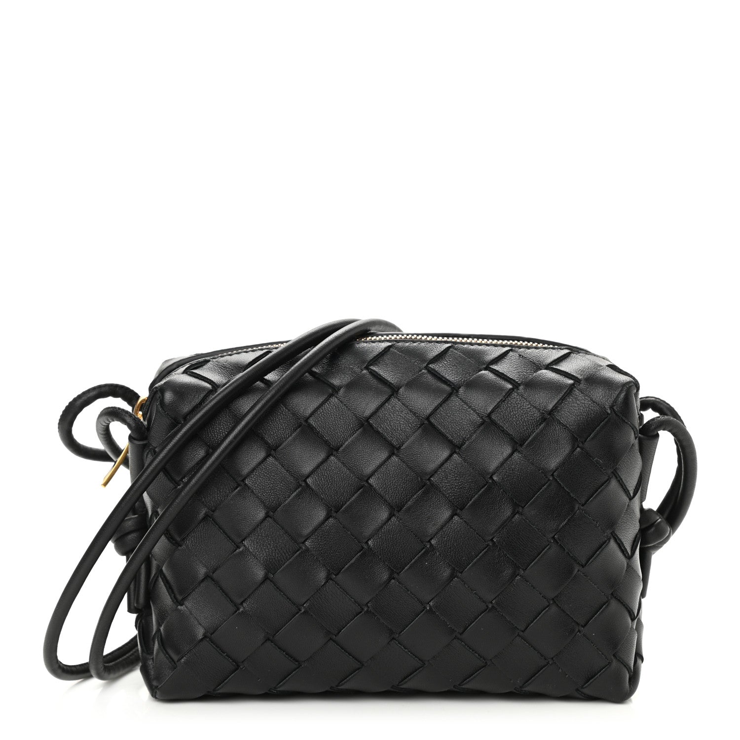 Bottega Veneta Nappa Intrecciato Mini Loop Camera Bag Black 1 of 7