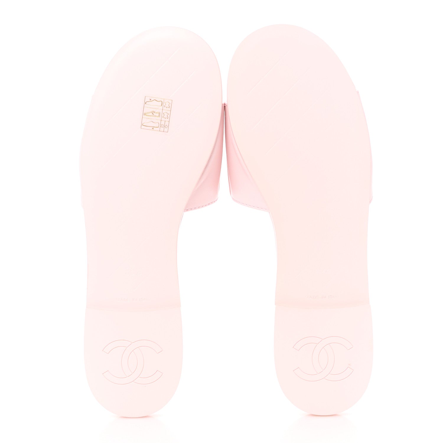 Chanel Lambskin Quilted Turnlock Flat Mules 38.5 Light Pink 6 of 10