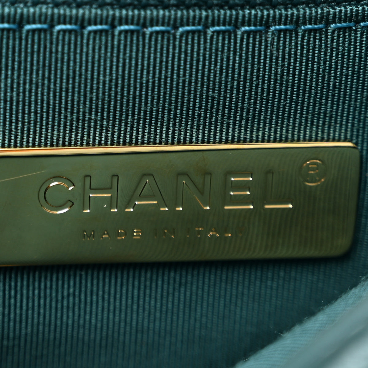 Goatskin Quilted Medium Chanel 19 Flap Dark Blue