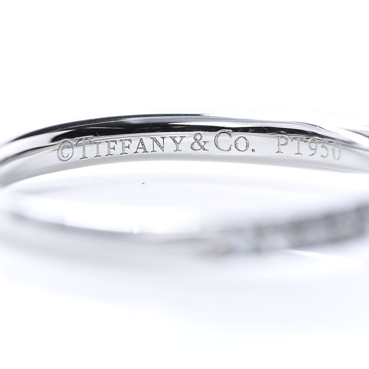 Tiffany Platinum Diamond .25ct Round Brilliant Harmony Engagement Ring 49 5 5 of 7