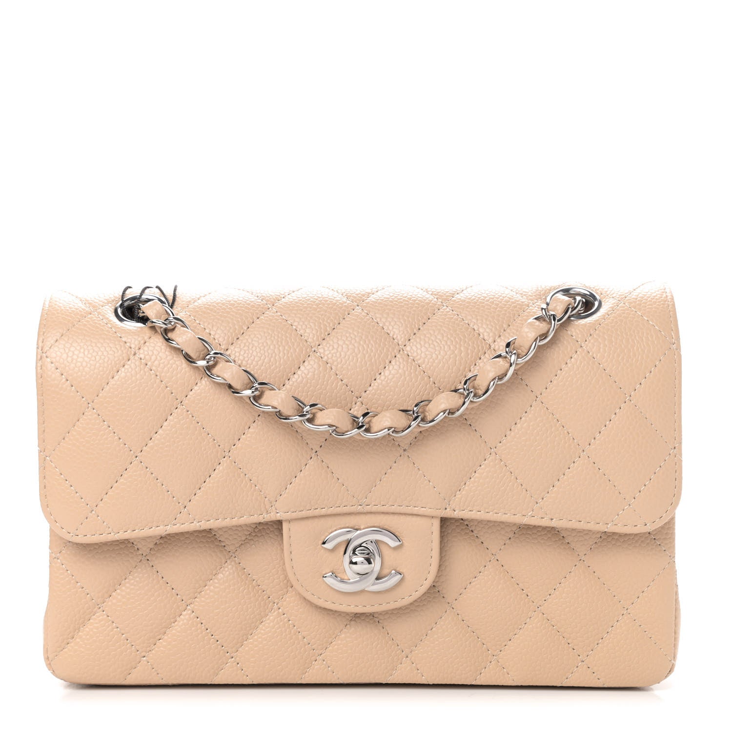 Chanel Caviar Quilted Small Double Flap Beige 1 of 4