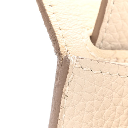 Hermes Taurillon Clemence Halzan 31 GM Craie 16 of 19