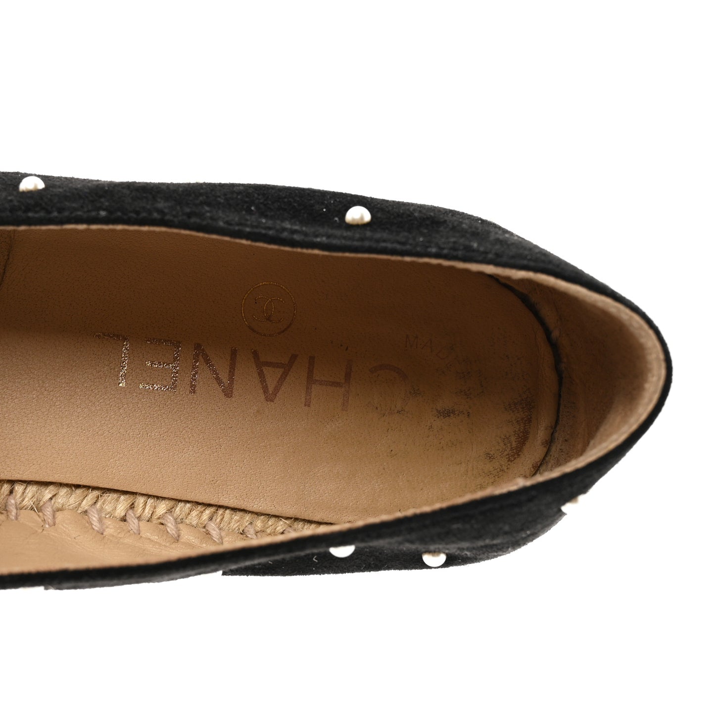 Suede Pearl CC Espadrilles 37 Black