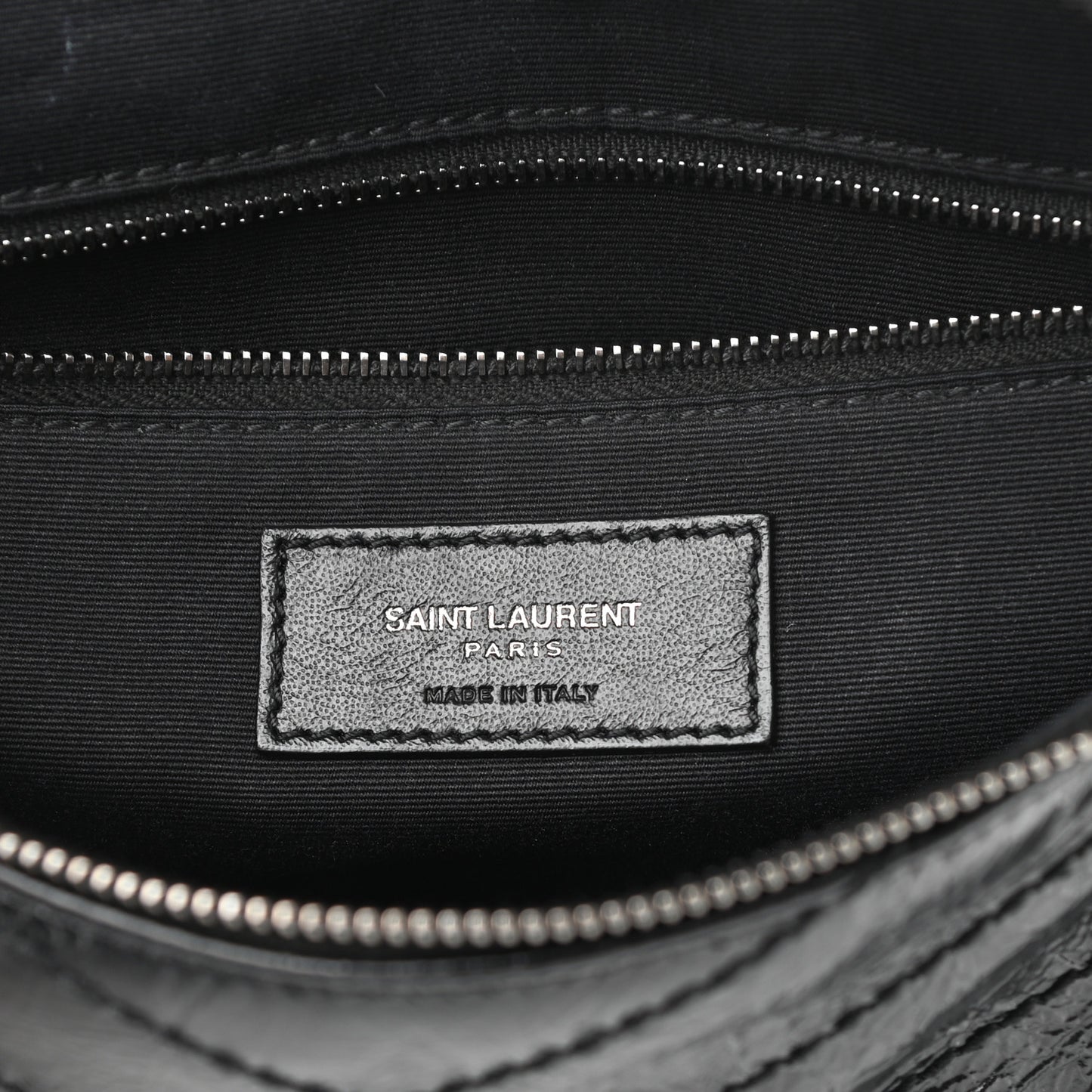 Crinkled Calfskin Matelasse Monogram Niki Body Bag Black