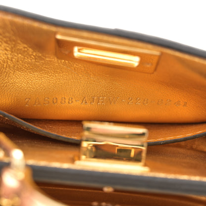 Fendi Nappa Rainbow Inlay Nano Peekaboo Maxi Handle Satchel Azzurro Baby Multicolor 7 of 10