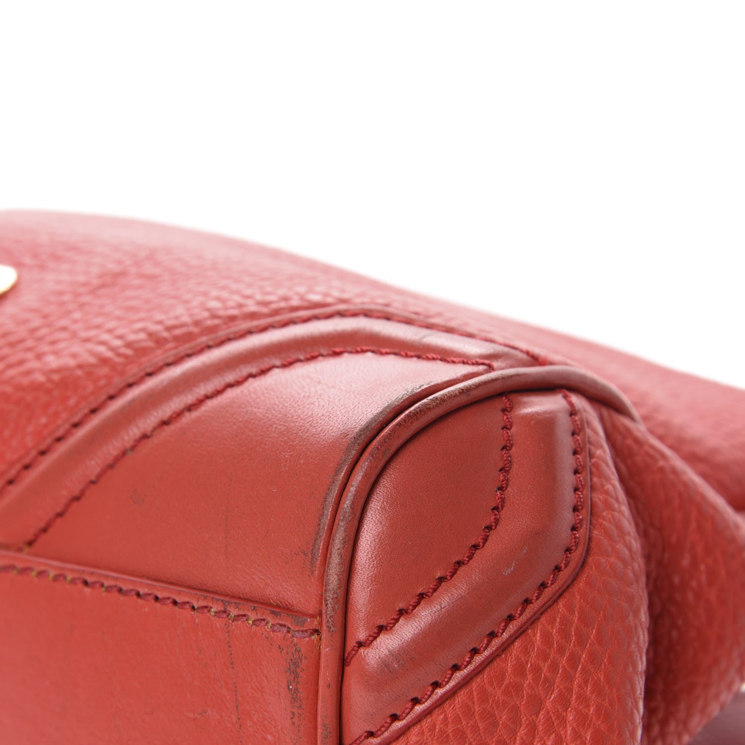 Burberry Grainy Calfskin Small Canterbury Tote Red 8 of 16