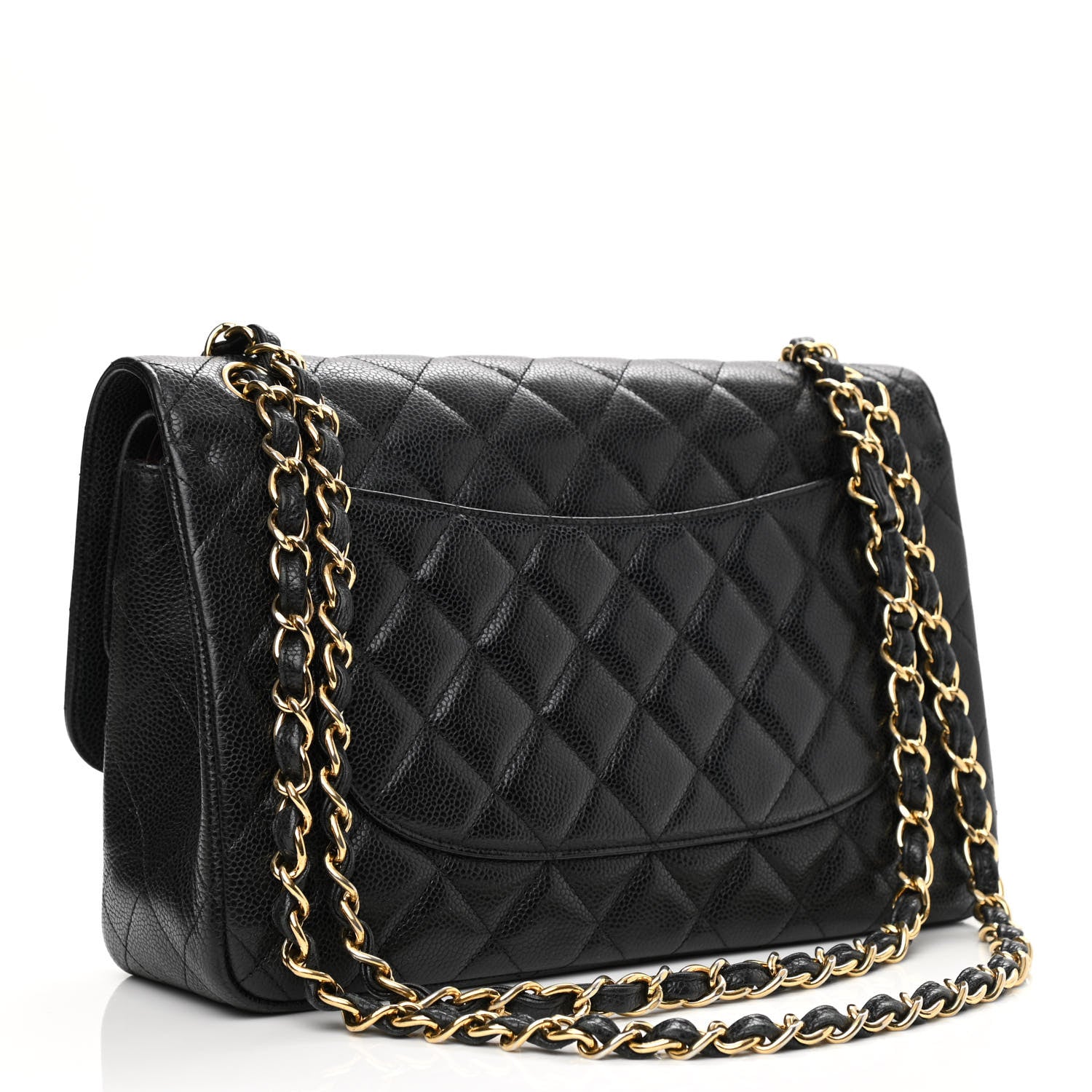 Chanel Caviar Quilted Jumbo Double Flap Black 3 of 11