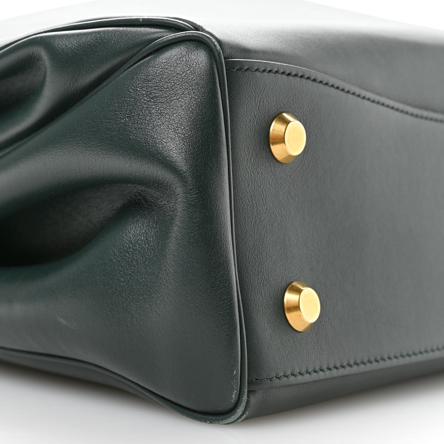 Balenciaga Natural Smooth Calfskin Medium Rodeo Top Handle Handbag Pine Green 9 of 10
