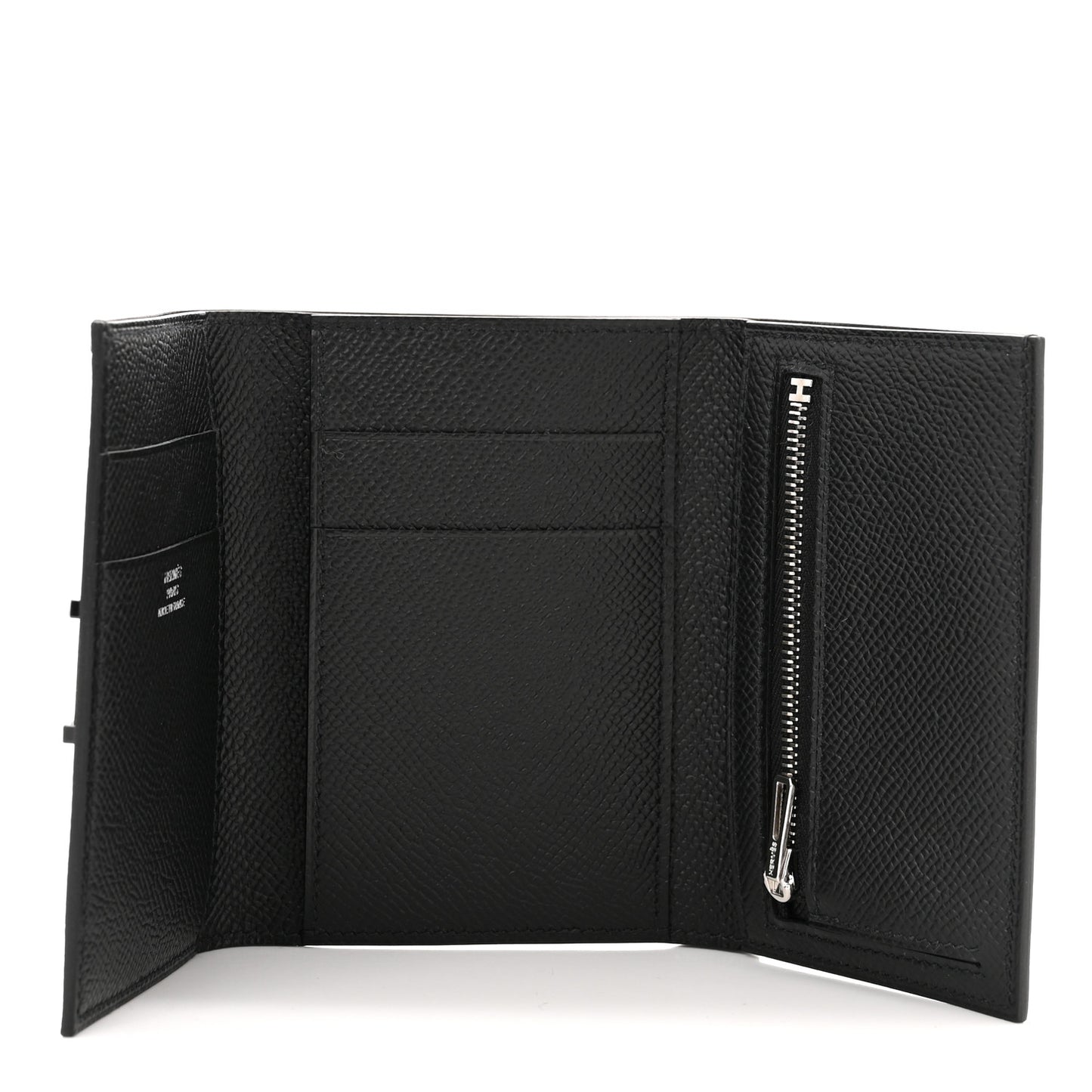 Epsom Tri-Fold Compact Monochrome Bearn Wallet Black