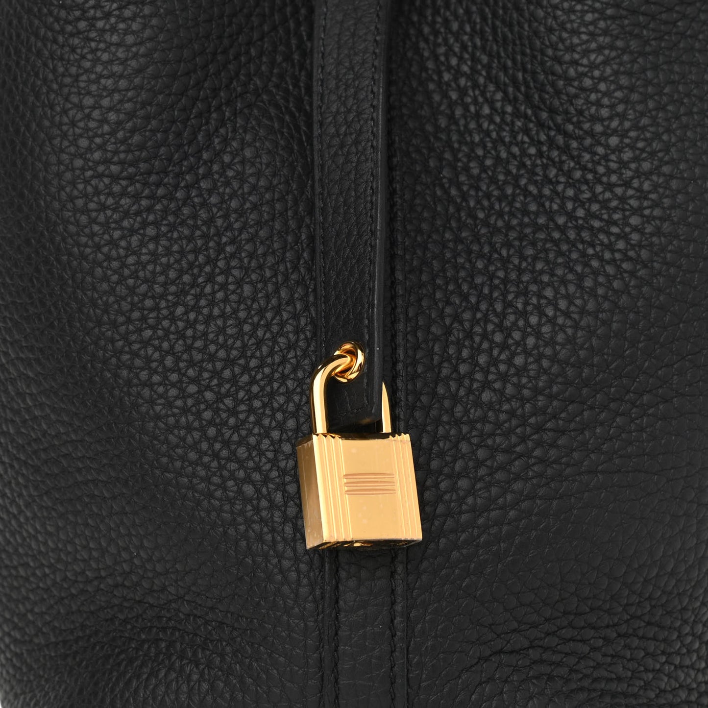 Taurillon Clemence Picotin Lock 18 PM Black